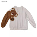 Load image into Gallery viewer, Autumn Winter Women Fleece Bear Sweatshirts
