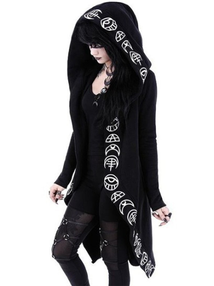 Print Sweatshirt Genshin Impact Stitch Hoody Grunge Autume Winter Witchcraft Women Oversized Hoodies