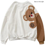 Load image into Gallery viewer, Autumn Winter Women Fleece Bear Sweatshirts
