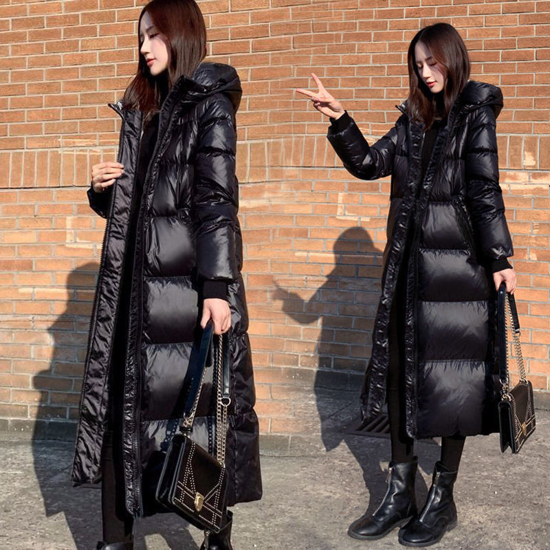 Fashion Thicken Winter Hooded Loose Long Jacket