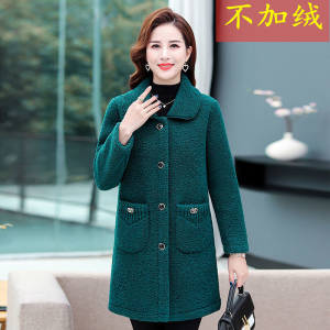 Middle-aged Mothers Faux lamb Wool Coat