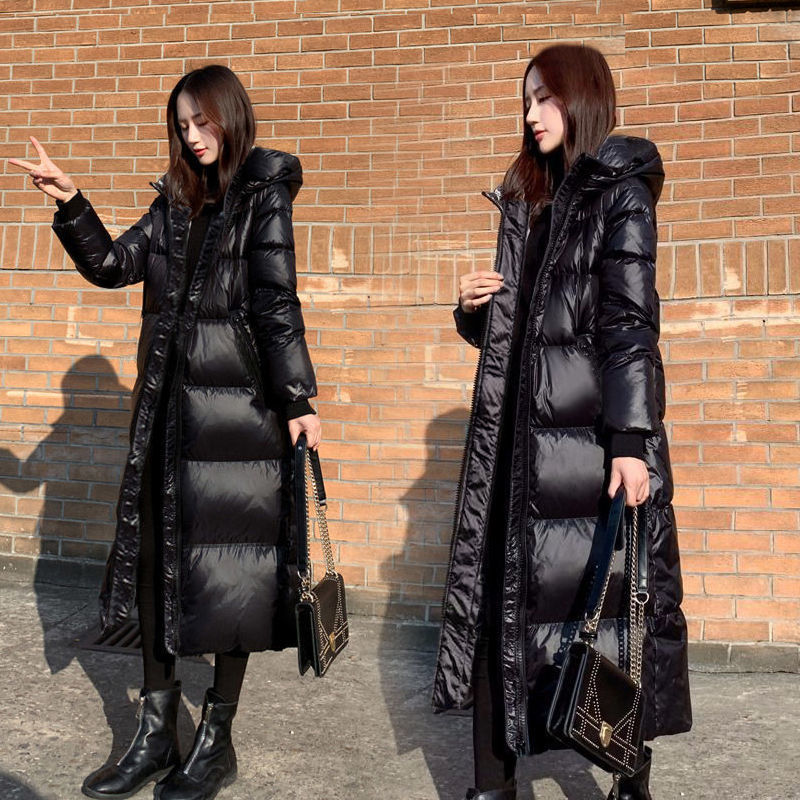 Fashion Thicken Winter Hooded Loose Long Jacket