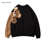 Load image into Gallery viewer, Autumn Winter Women Fleece Bear Sweatshirts
