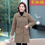 Load image into Gallery viewer, Middle-aged Mothers Faux lamb Wool Coat
