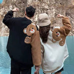 Load image into Gallery viewer, Autumn Winter Women Fleece Bear Sweatshirts
