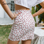 Load image into Gallery viewer, Simplee Printed high waist holiday mini skirt
