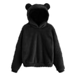 Load image into Gallery viewer, Fluffy hoodies Women kawaii Sweatshirt cute bear ear cap Autumn Winter Warm pullover Long Sleeve outwear Fleece coat moletom new
