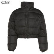 KLALIEN Winter Fashion Solid Padded Jacket Women