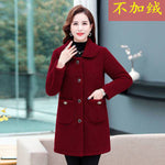 Load image into Gallery viewer, Middle-aged Mothers Faux lamb Wool Coat
