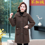 Load image into Gallery viewer, Middle-aged Mothers Faux lamb Wool Coat
