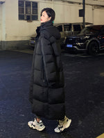 Load image into Gallery viewer, Vielleicht New Solid Color Long Straight Winter Coat
