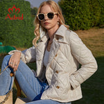 Load image into Gallery viewer, Spring Women Jacket Padded Short Argyle Coats
