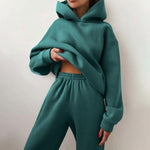 Load image into Gallery viewer, Women Casual Tracksuit Autumn Fashion Casual Hooded Two Piece
