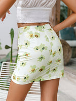 Load image into Gallery viewer, Simplee Casual Floral print picnic women mini skirt summer High waist slim split skirts Y2K Holiday sexy female bottom fashion
