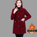 Load image into Gallery viewer, Middle-aged Mothers Faux lamb Wool Coat
