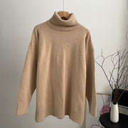 Blessyuki Oversized Cashmere Split Knitted Sweater Women