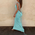 Load image into Gallery viewer, Backless Slim Cami Strap Long Dress
